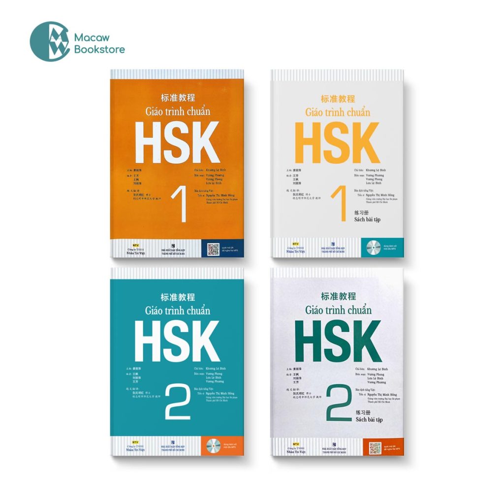 Combo b 4 cu n gi o tr nh chu n hsk 1 gi o tr nh chu n hsk 2 s ch